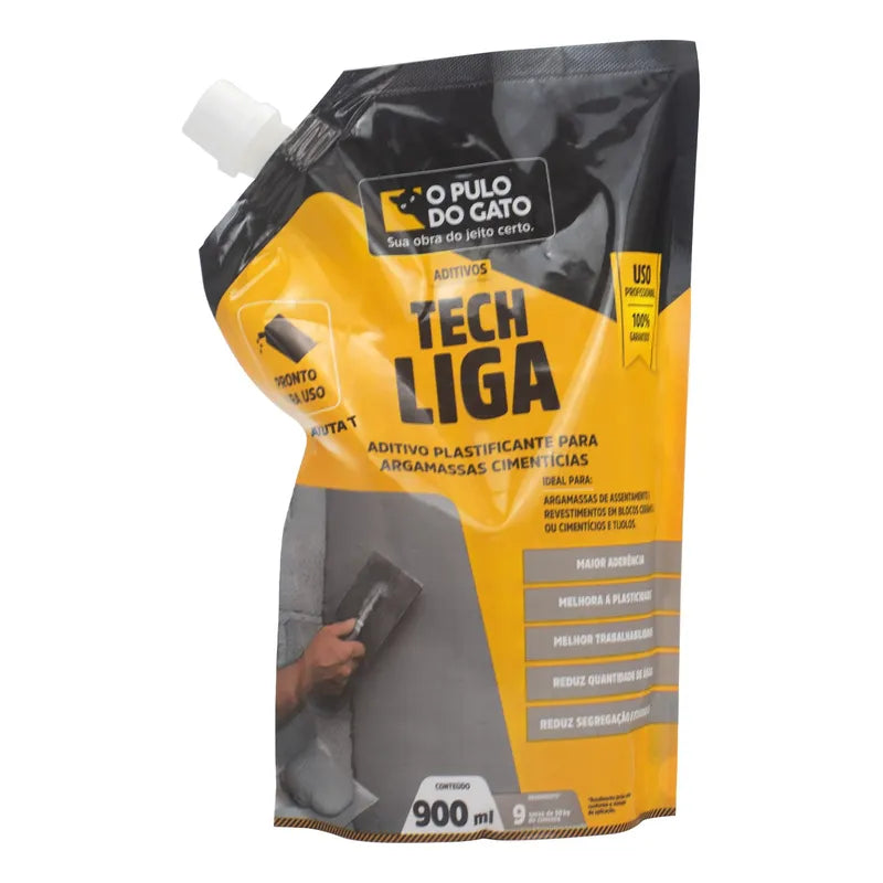Tech Liga Líquido 900ml - Pulo Do Gato Para Argamassas